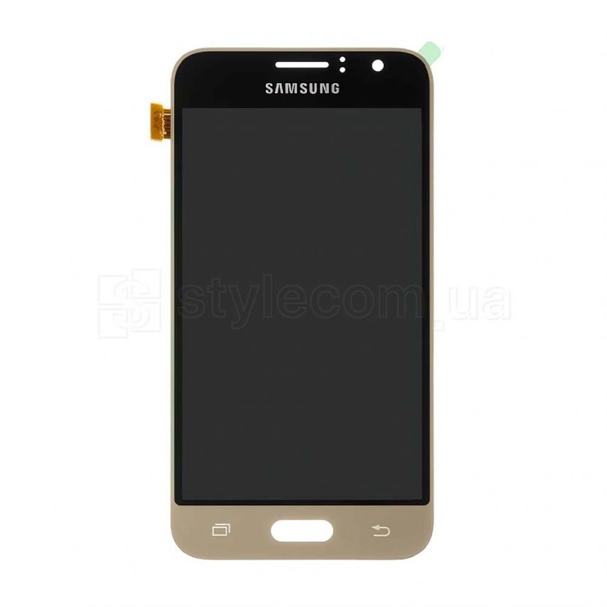 Дисплей (LCD) для Samsung Galaxy J1/J120 (2016) з тачскріном black/gold (TFT) High Quality
