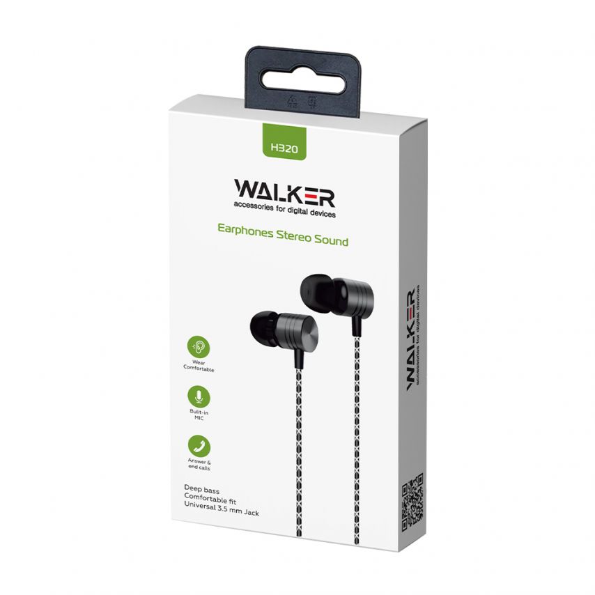 Навушники WALKER H320 black/silver