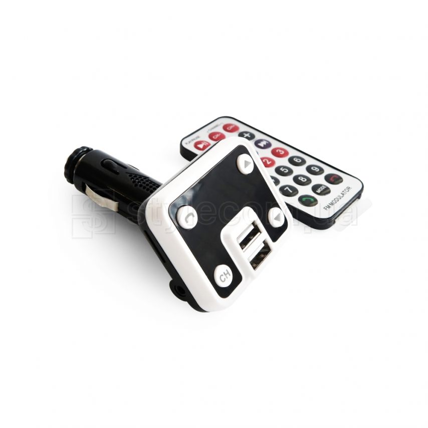 FM Модулятор Bluetooth KCB-641 black + white