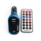 FM-трансмиттер KCB-617/618 Bluetooth black/blue - купить за 326.04 грн в Киеве, Украине