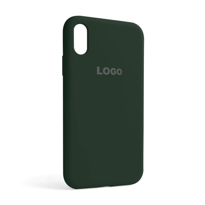 Чехол Full Silicone Case для Apple iPhone Xr atrovirens green (54)