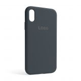 Чохол Full Silicone Case для Apple iPhone Xr dark grey (15)