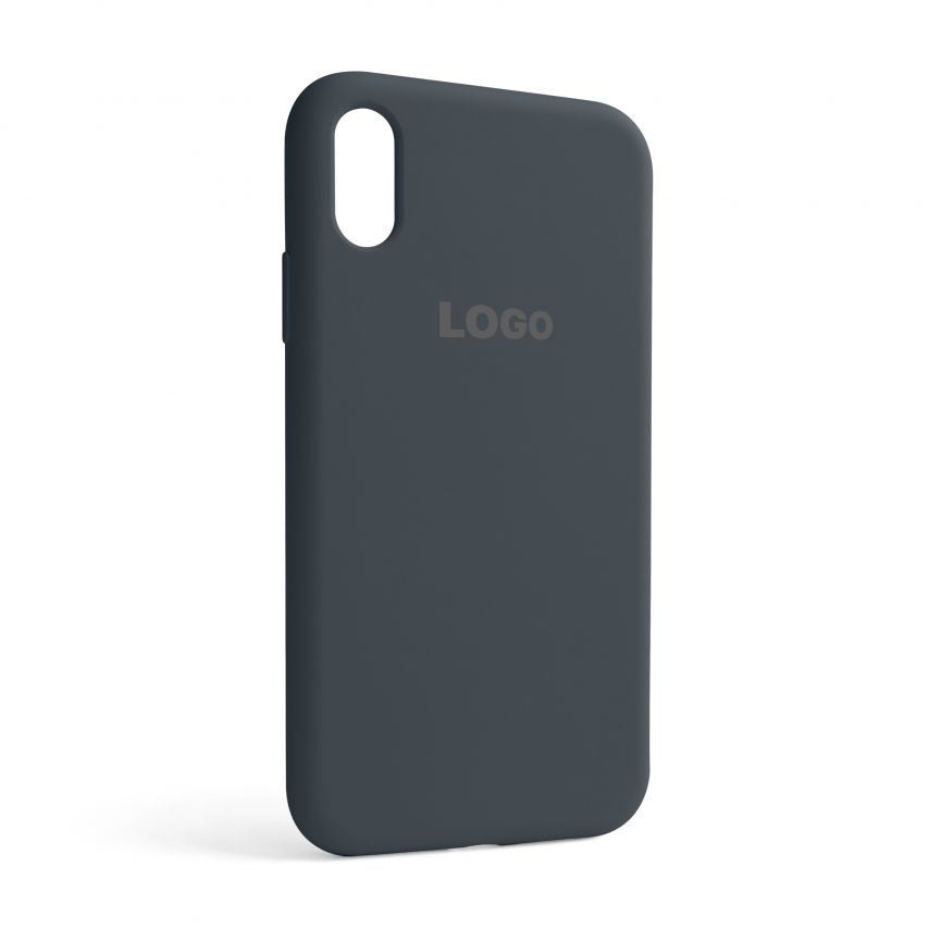 Чохол Full Silicone Case для Apple iPhone Xr dark grey (15)