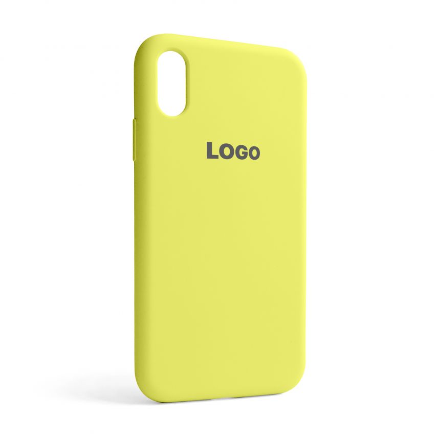 Чехол Full Silicone Case для Apple iPhone Xr flash lime (41)