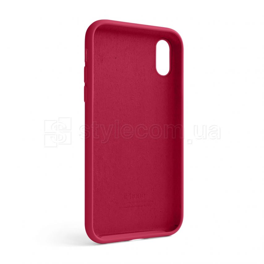 Чехол Full Silicone Case для Apple iPhone Xr rose red (37)