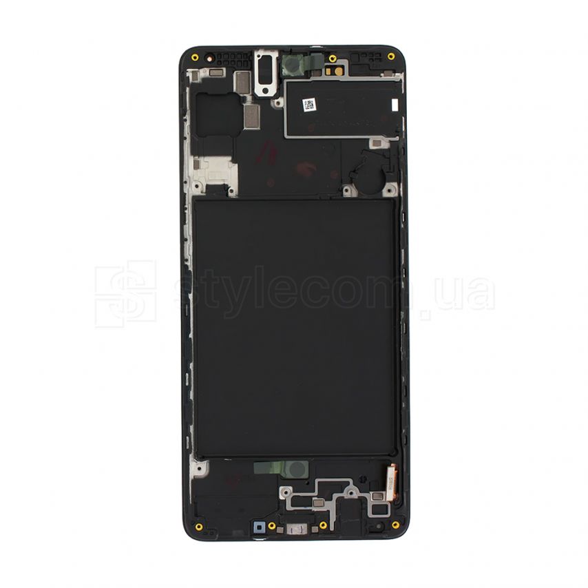 Дисплей (LCD) для Samsung Galaxy A71/A715 (2020) з тачскріном та рамкою black Service Original (PN:GH82-22152A, GH82-22248A)