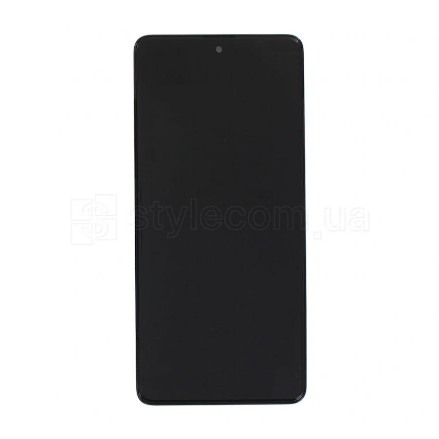 Дисплей (LCD) для Samsung Galaxy A71/A715 (2020) з тачскріном та рамкою black Service Original (PN:GH82-22152A, GH82-22248A)