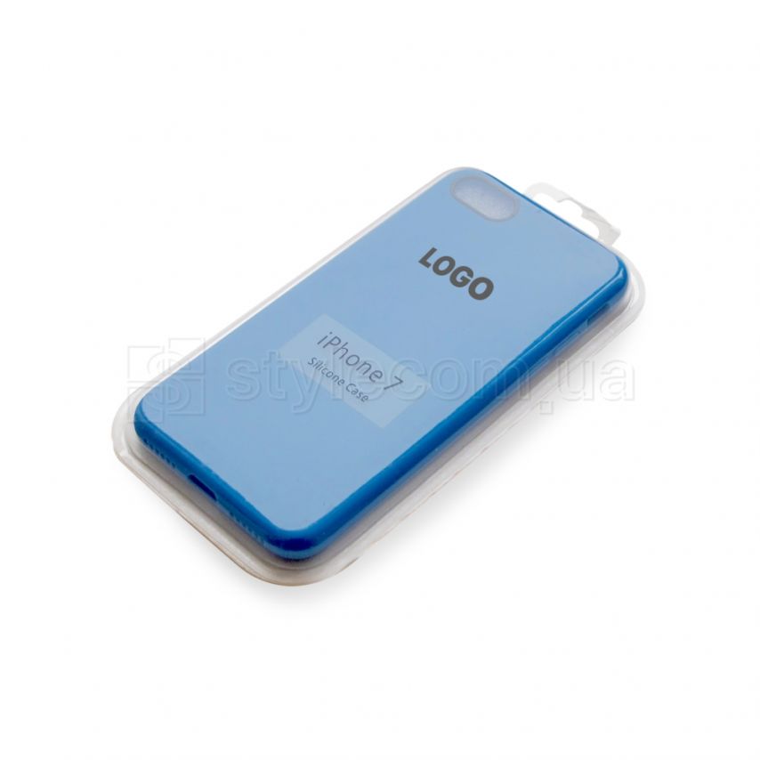 Чехол силиконовый Replica для Apple iPhone 7, 8, SE 2020 blue