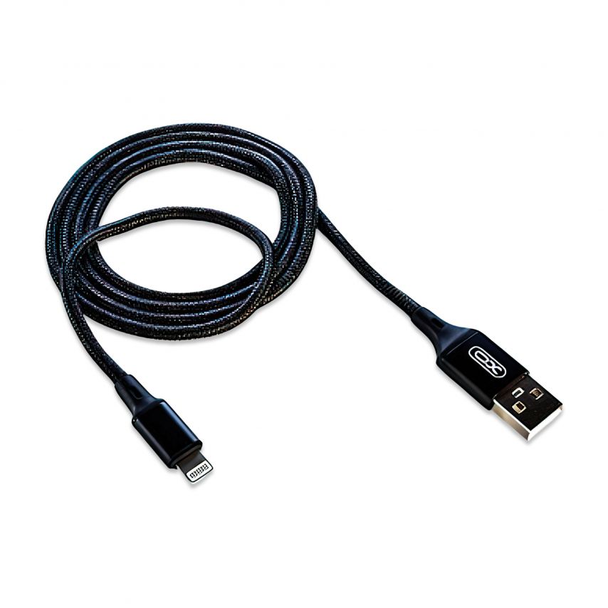 Кабель USB XO NB143 Lightning 2.1A 2м black