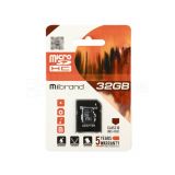 Карта пам'яті Mibrand MicroSDHC 32GB Class 10 UHS-І U3 + SD-адаптер