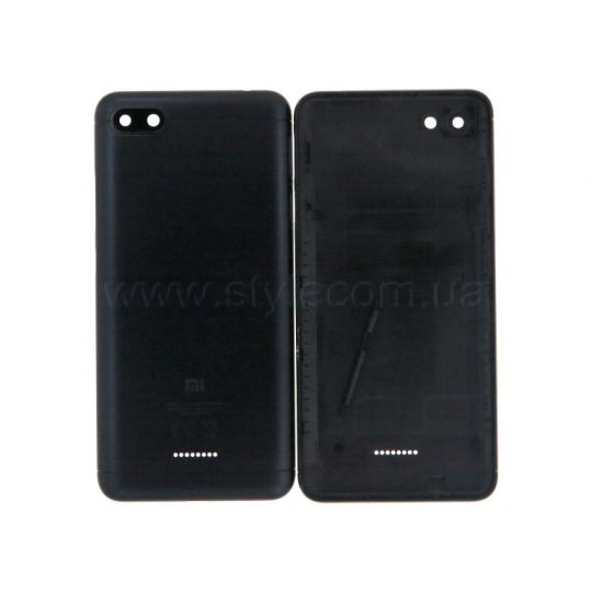 Корпус для Xiaomi Redmi 6A зі склом камери black High Quality