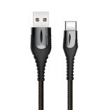 Кабель USB XO NB138 Type-C Quick Charge 2.4А black - купить за 170.10 грн в Киеве, Украине