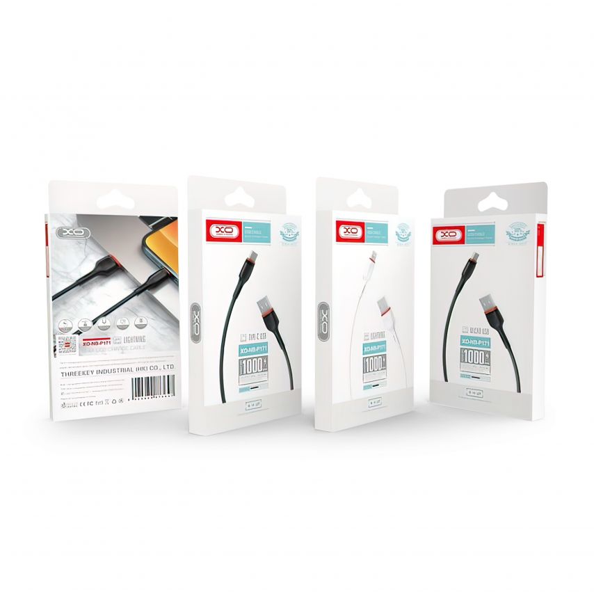 Кабель USB XO NB-P171 Type-C 2.4A black