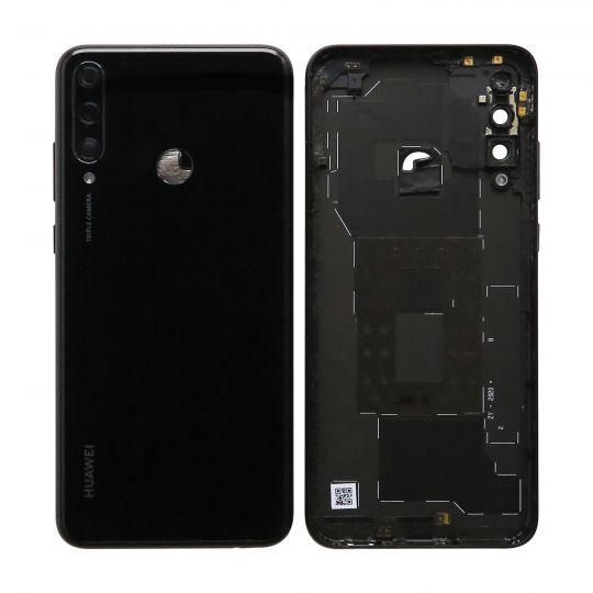Корпус для Huawei Y6P (2020) со стеклом камеры black High Quality