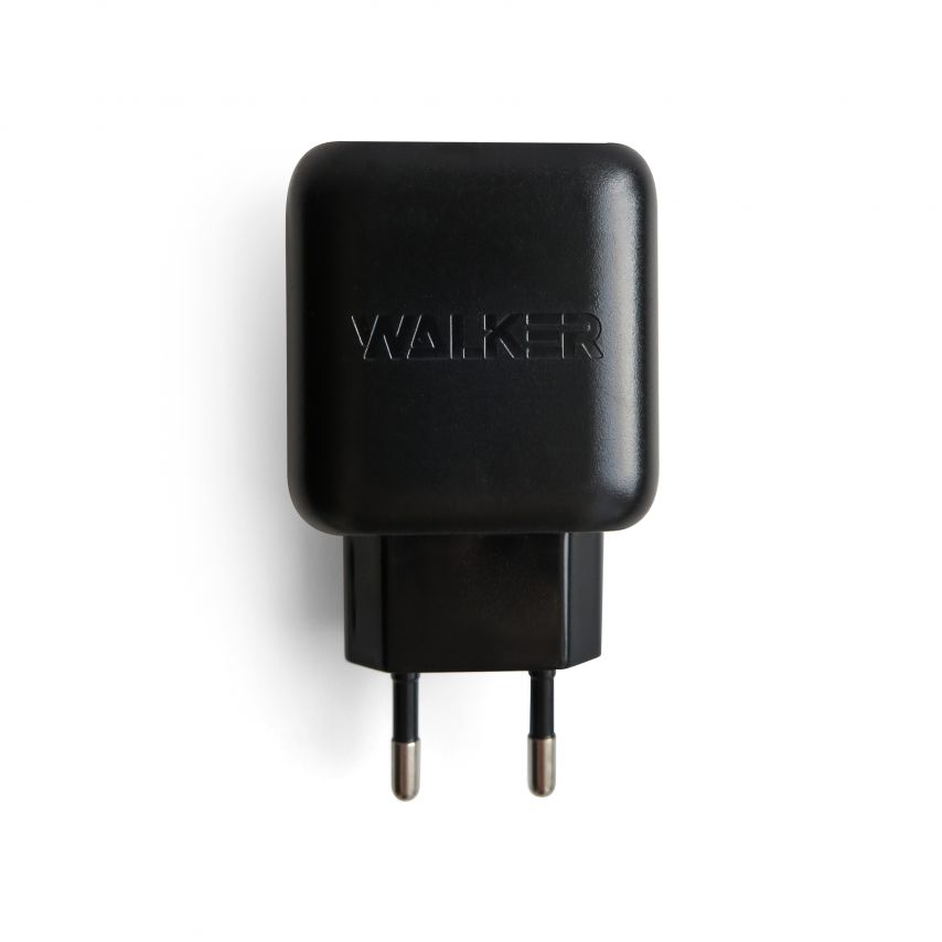 Сетевое зарядное устройство (адаптер) WALKER WH-27 2USB / 2.1A black