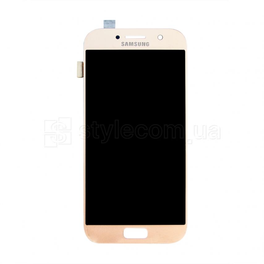 Дисплей (LCD) для Samsung Galaxy A5/A520 (2017) с тачскрином gold (TFT) High Quality