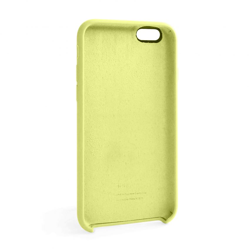 Чохол Original Silicone для Apple iPhone 6, 6s flash lime (41)