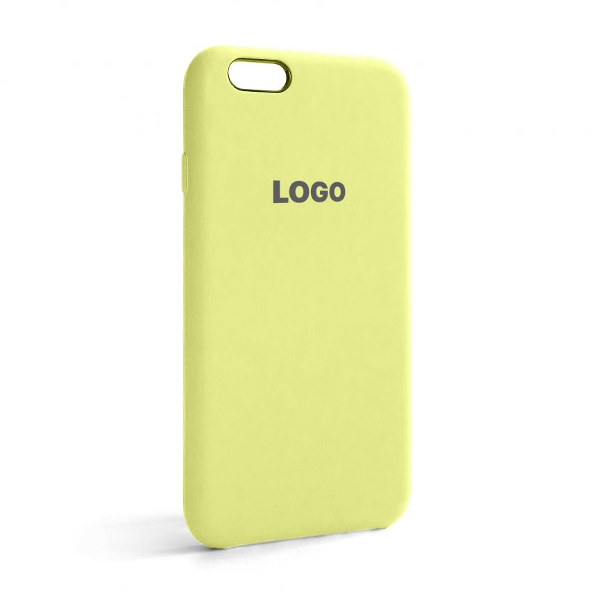 Чохол Original Silicone для Apple iPhone 6, 6s flash lime (41)