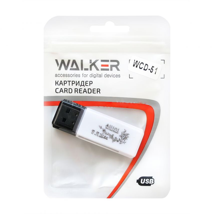 Кардридер WALKER WCD-51 15в1 microSD