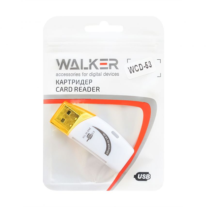 Кардрідер WALKER WCD-53 15в1 microSD