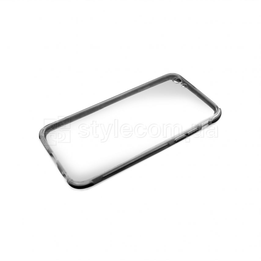 Чехол силиконовый с цветной рамкой для Apple iPhone 6 Plus, 6s Plus black/black