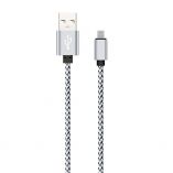 Кабель USB WALKER C520 Lightning white/black - купить за 39.80 грн в Киеве, Украине