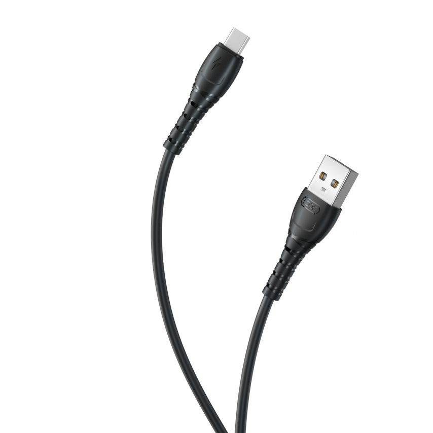 Кабель USB XO NB-Q165 Type-C Quick Charge 3A black