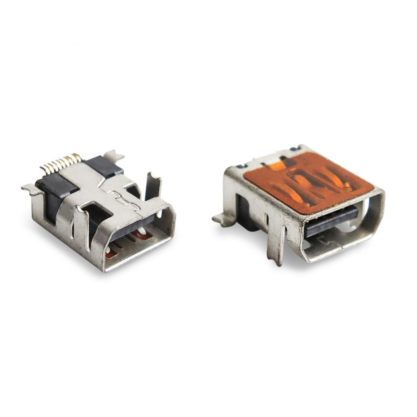 Роз'єм живлення (гніздо) для Mini USB довгий (10 pin)