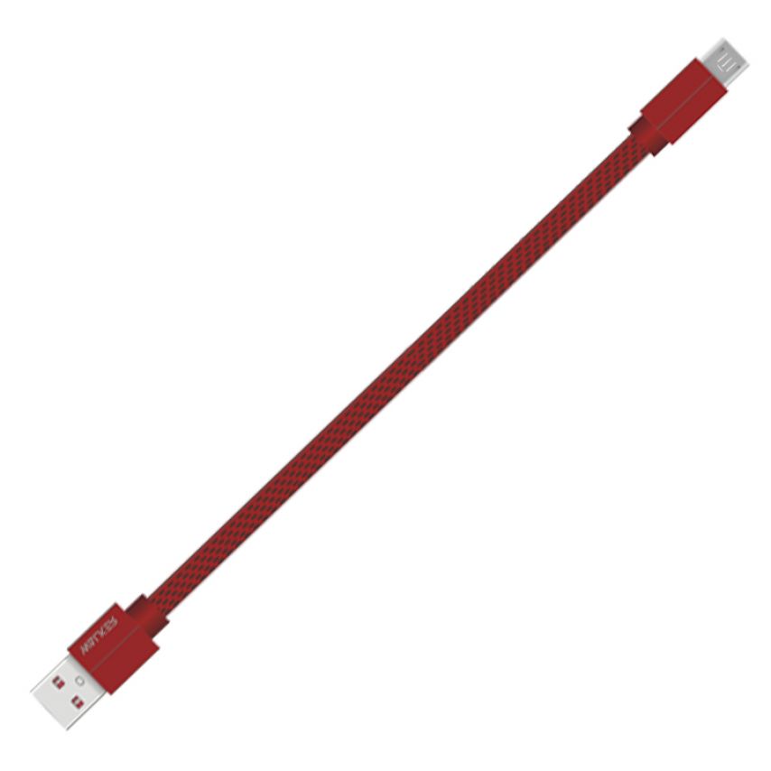 Кабель USB WALKER C755 Micro короткий red