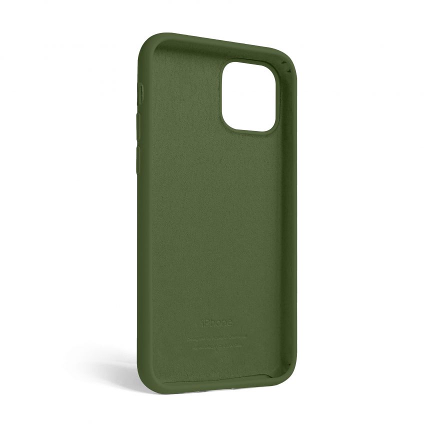 Чехол Full Silicone Case для Apple iPhone 12, 12 Pro army green (45)