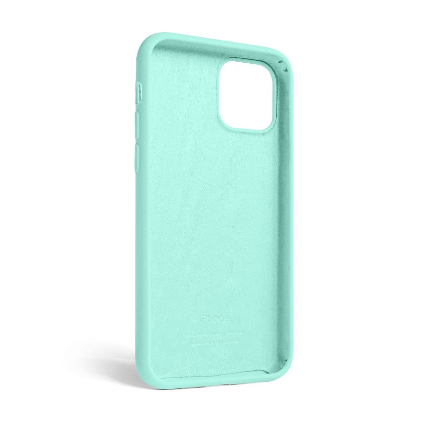 Чехол Full Silicone Case для Apple iPhone 12, 12 Pro sea blue (21)