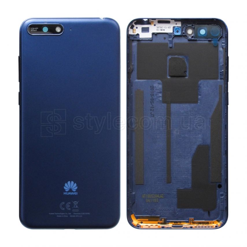 Корпус для Huawei Y6 Prime (2018) blue Original Quality