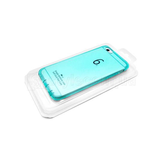 Чехол силиконовый (с заглушками) для Apple iPhone 6, 6s blue