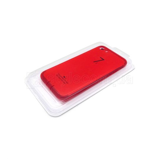 Чехол силиконовый (с заглушками) для Apple iPhone 7, 8, SE 2020 red