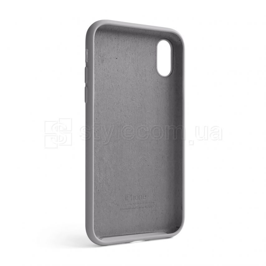 Чехол Full Silicone Case для Apple iPhone Xr light grey (26)