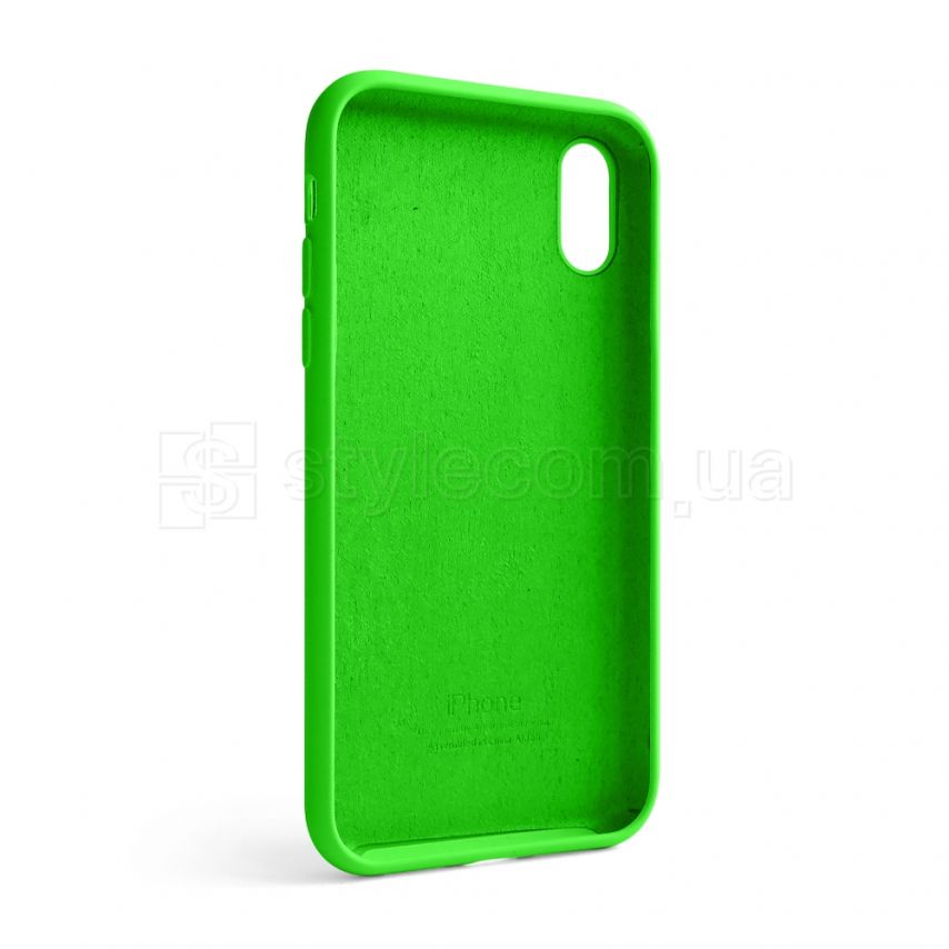 Чехол Full Silicone Case для Apple iPhone Xr shiny green (40)