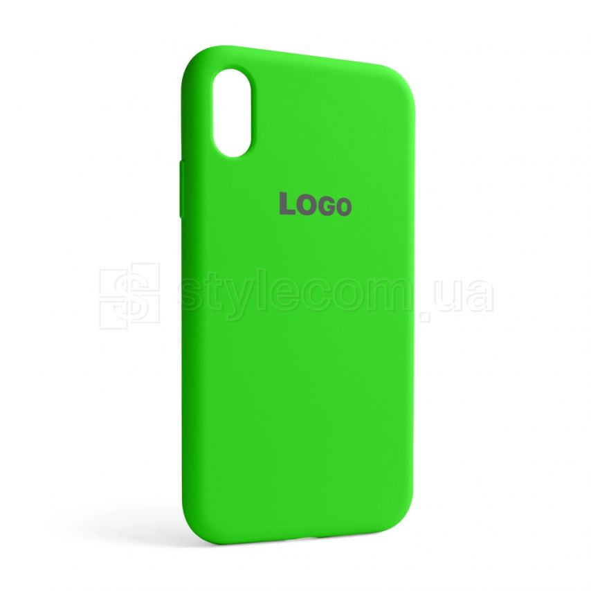 Чехол Full Silicone Case для Apple iPhone Xr shiny green (40)