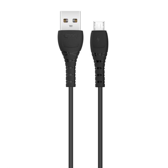 Кабель USB XO NB-Q165 Micro Quick Charge 3A black