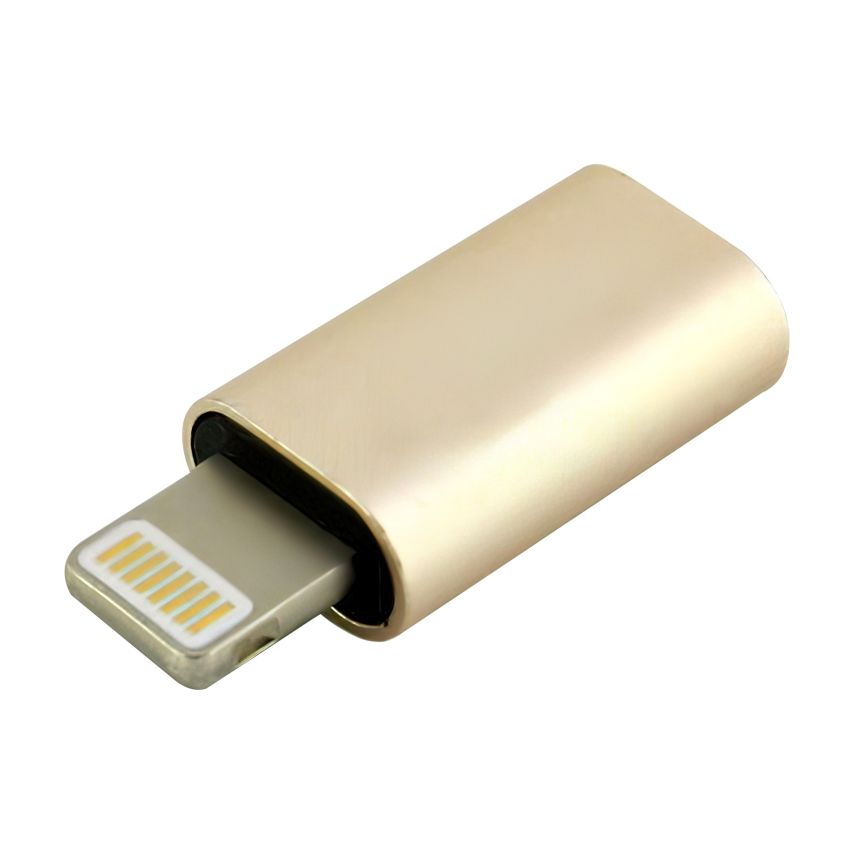 Переходник WALKER Lightning to Micro (AML02) metal mix color (тех.пак.)