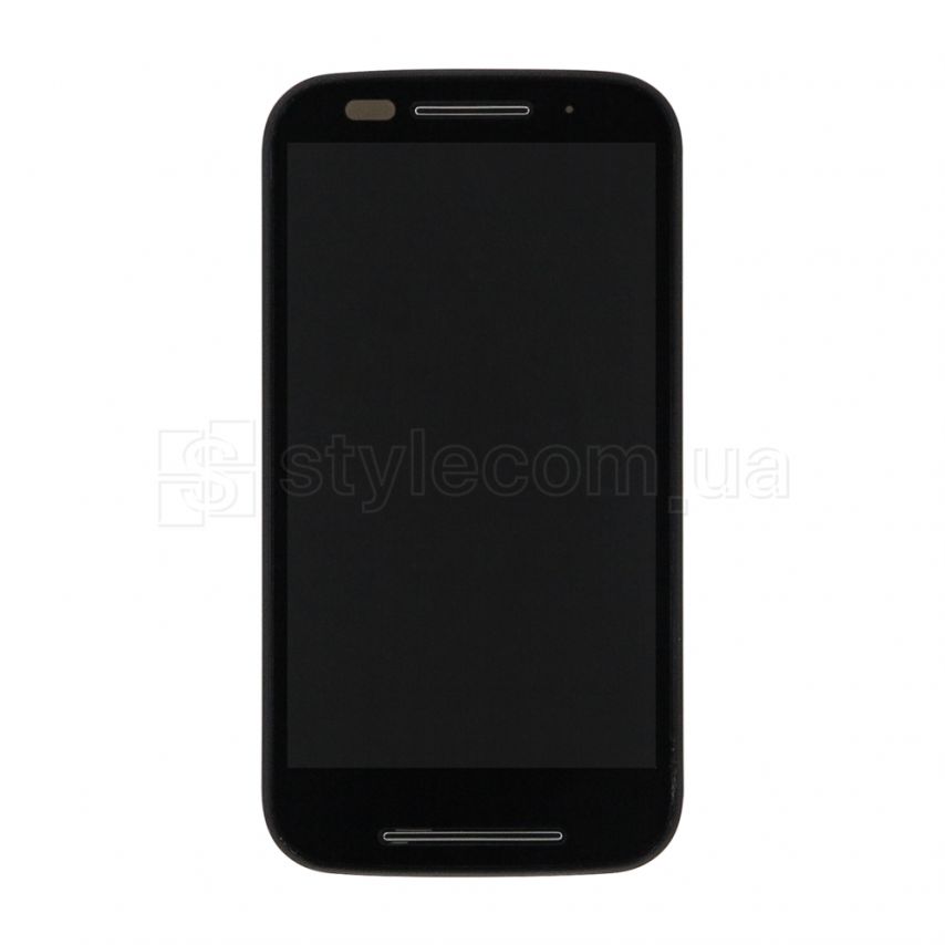 Дисплей (LCD) для Motorola Moto E XT1021, XT1022, XT1023, XT1025 с тачскрином и рамкой black Original Quality