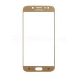 Стекло дисплея для переклейки Samsung Galaxy J7/J730 (2017) gold Original Quality