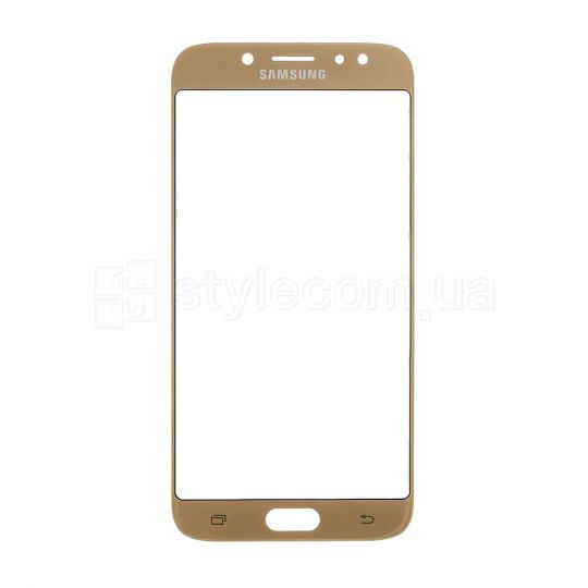 Стекло дисплея для переклейки Samsung Galaxy J7/J730 (2017) gold Original Quality