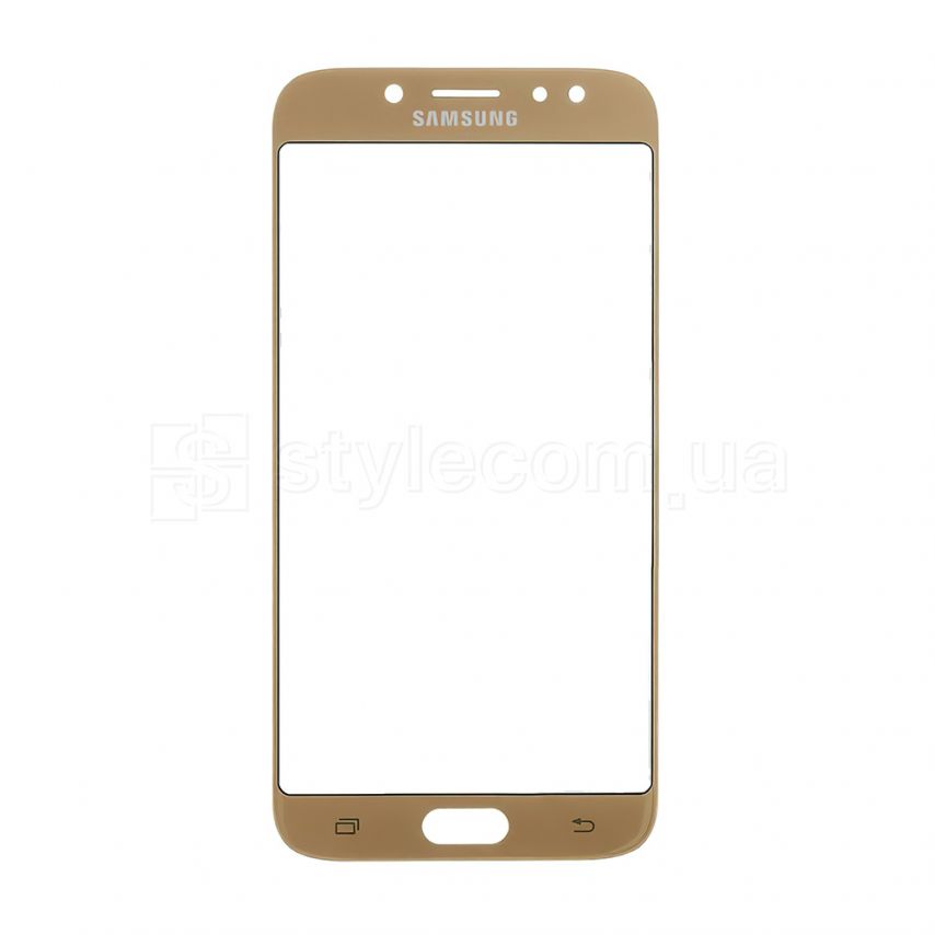 Стекло дисплея для переклейки Samsung Galaxy J7/J730 (2017) gold Original Quality