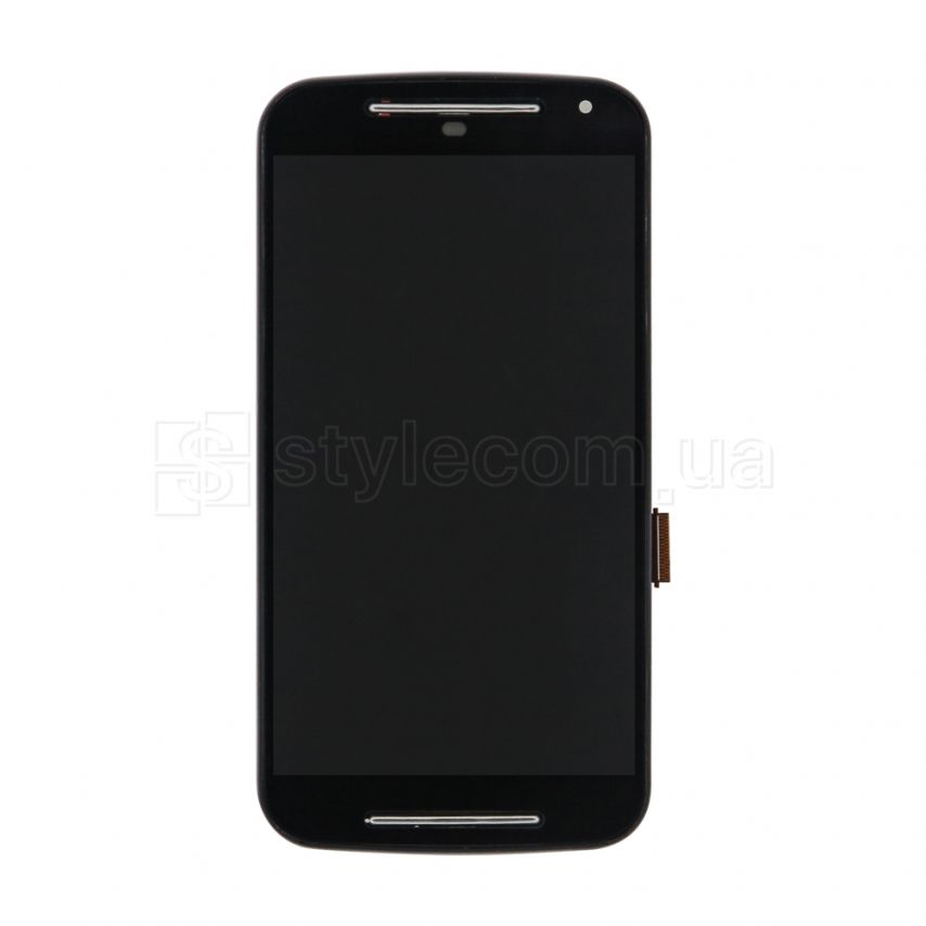 Дисплей (LCD) для Motorola Moto G XT1072 ver.4G с тачскрином и рамкой black Original Quality