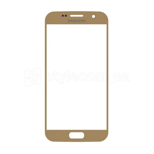 Скло дисплея для переклеювання Samsung Galaxy S7/G930 (2016) gold Original Quality