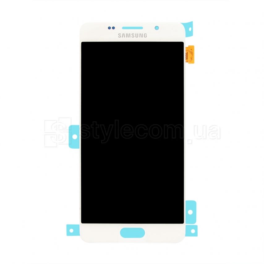 Дисплей (LCD) для Samsung A5/A510 (2016) з тачскріном white Service Original (PN:GH97-18250B)