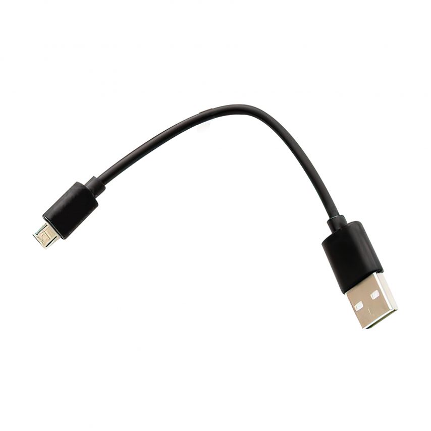 Кабель USB Premium (заряджання) Micro 0,15м короткий black