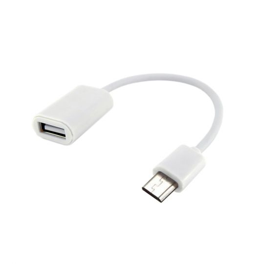 Переходник OTG WALKER Micro to USB2.0 white