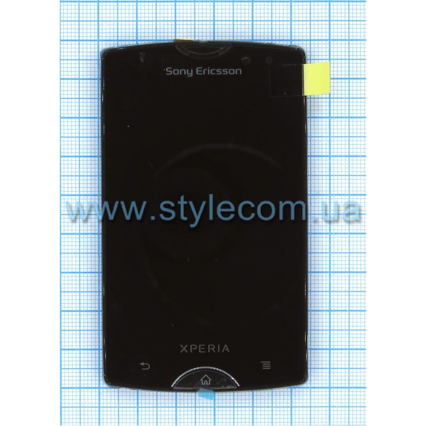 Дисплей (LCD) для Sony Xperia Active SK17i с тачскрином и рамкой black Original Quality