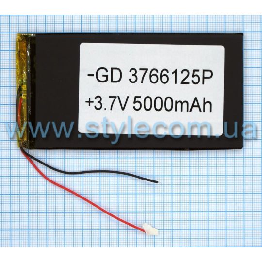 Аккумулятор ChinaTab 3766125p (3.7*66*125mm) 5000mAh  3 wire